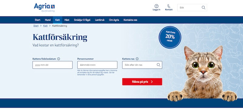 Agria kattförsäkring