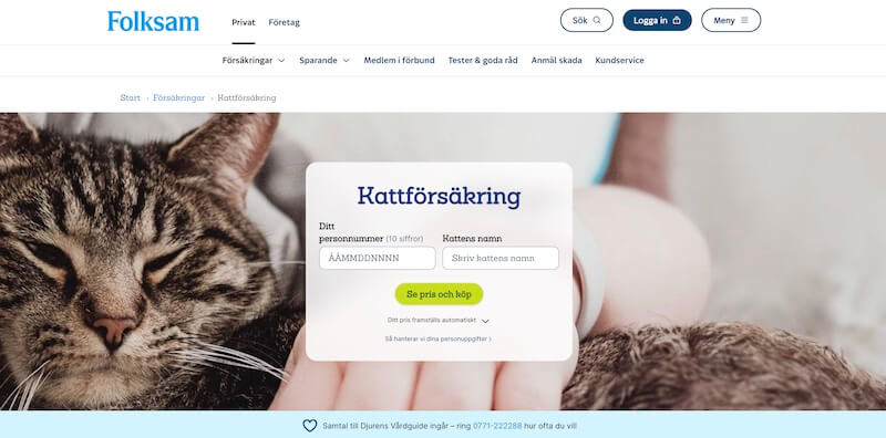 Folksam kattförsäkring