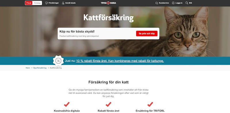 Trygg-Hansa kattförsäkring